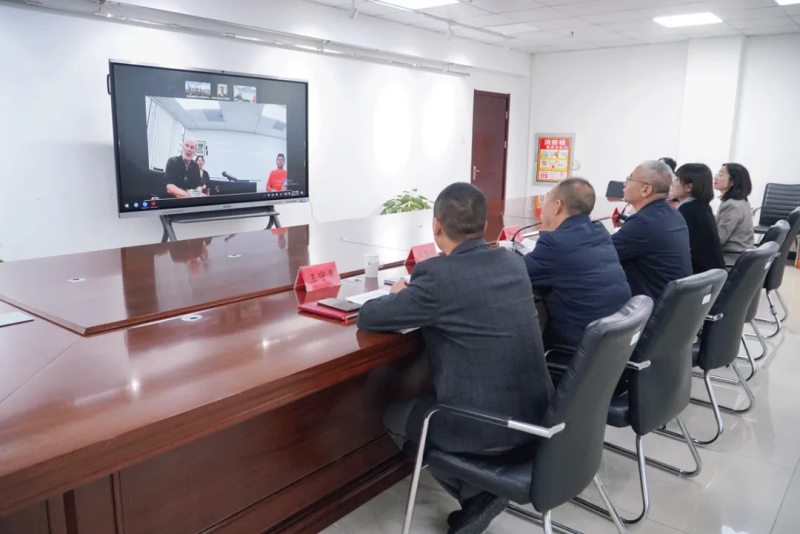 我院与新西兰奥克兰国际学院进行合作办学视频会谈